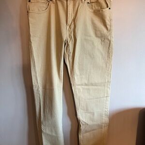 Dkny Cream Slim Jeans with Classic Design